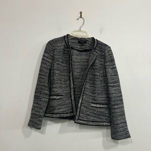 Talbots Black Speckled Jacket Women’s Petite Small